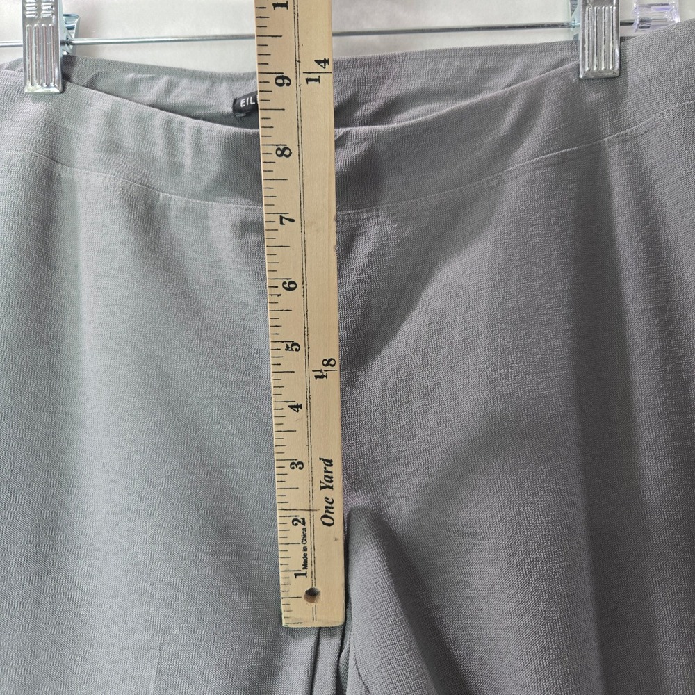 Eileen Fisher Medium Pants Gray Business Formal Pull On Tapered Ankle Slim #1088 - Picture 5 of 8